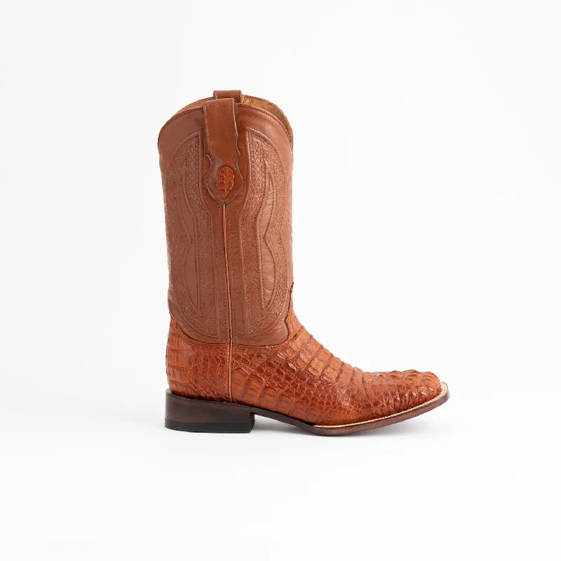 Men's cowboy boots with a high - heeled designFerrini Mens Cognac Leather Caiman Body S-Toe Dakota Cowboy Boots Men's cowboy boots with a high - heeled designFerrini Mens Cognac Leather Caiman Body S-Toe Dakota Cowboy Boots