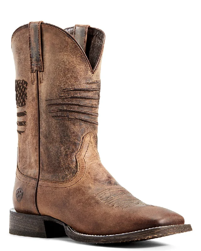 Men's western boots with a traditional western boot silhouette and a polished shineMen's Circuit Patriot Western Boots Men's western boots with a traditional western boot silhouette and a polished shineMen's Circuit Patriot Western Boots