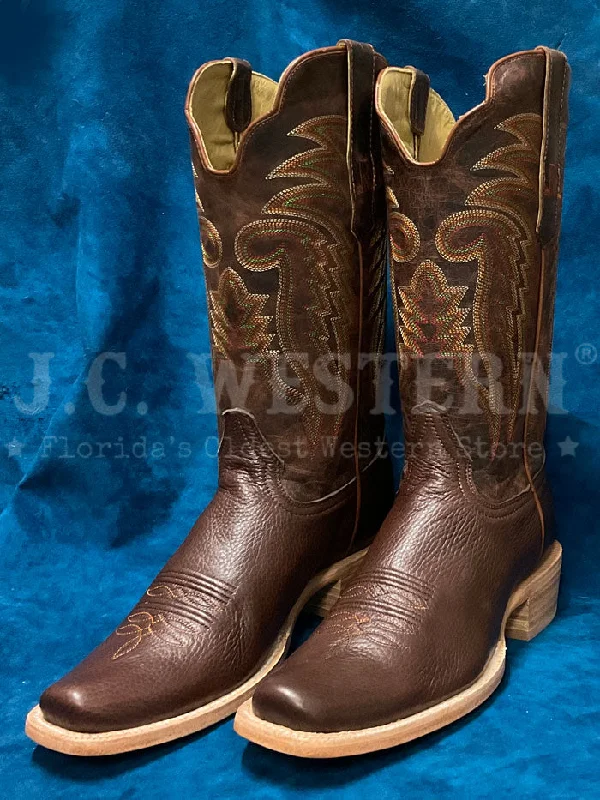 R.Watson RW7302-1 Mens Deer Narrow Square Boot Chocolate Bark