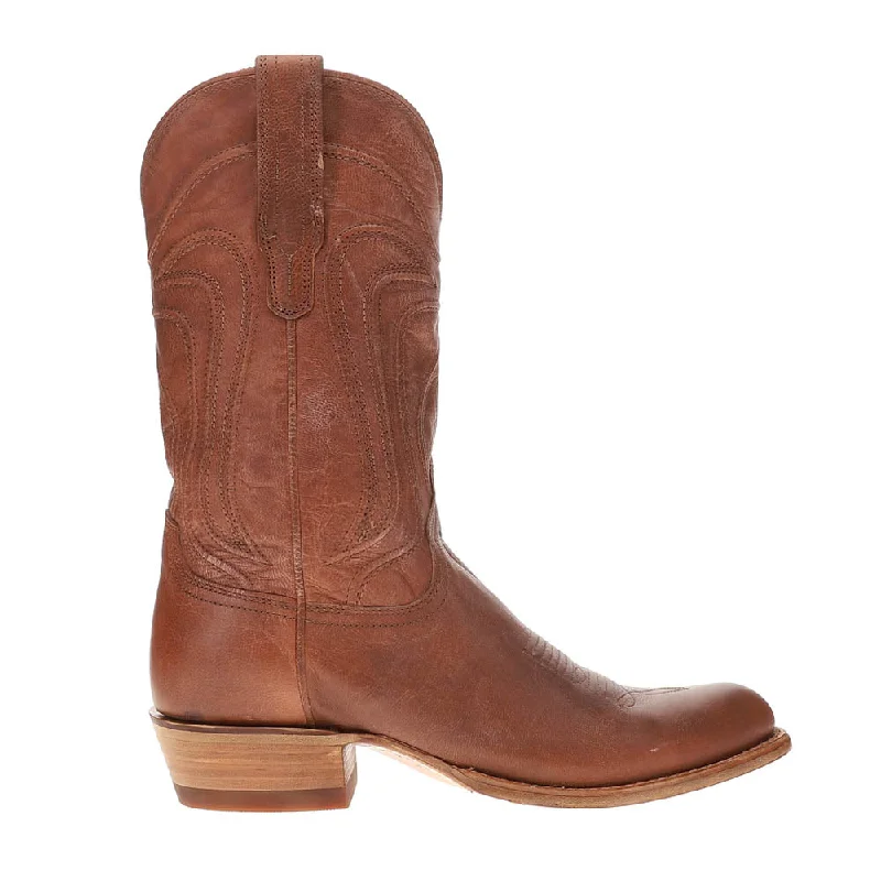 Alligator - print men's cowboy boots for a bold lookCartwright Embroidered Round Toe Pull On Cowboy Boots