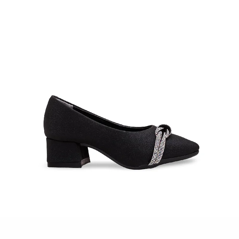 Women's hypoallergenic stiletto heel pumps for sensitive skinGirls Black Fancy Pumps KD0916 Women's hypoallergenic stiletto heel pumps for sensitive skinGirls Black Fancy Pumps KD0916