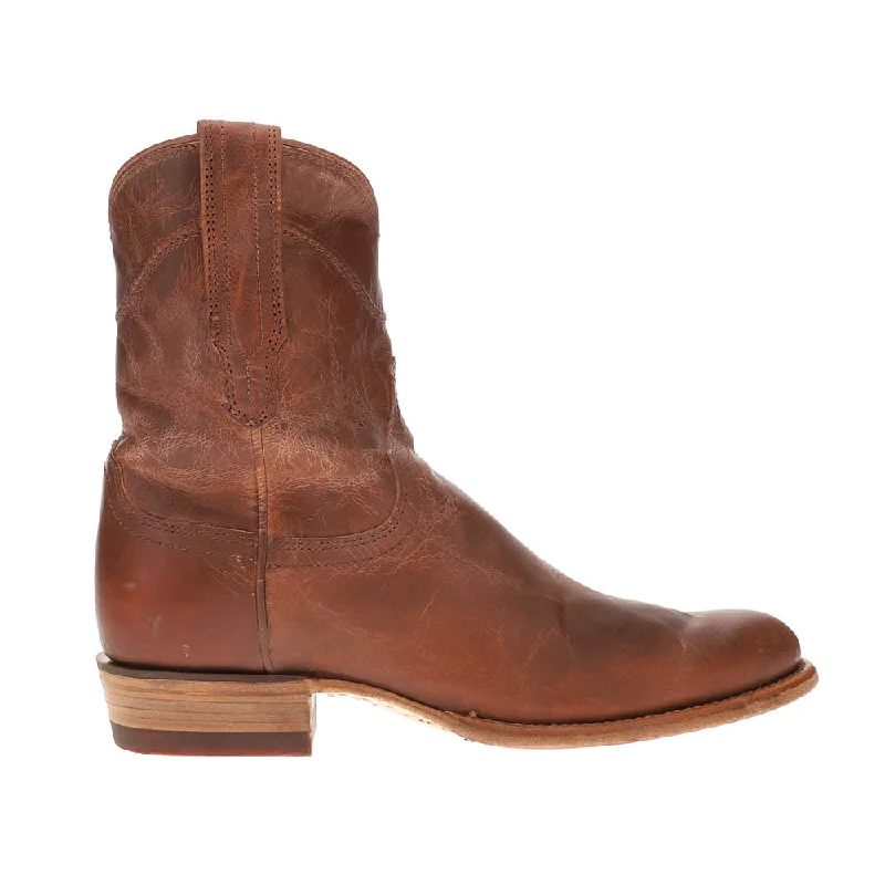 Alligator - print men's cowboy boots for a bold lookDean Embroidered Goat Round Toe Zippered Cowboy Boots