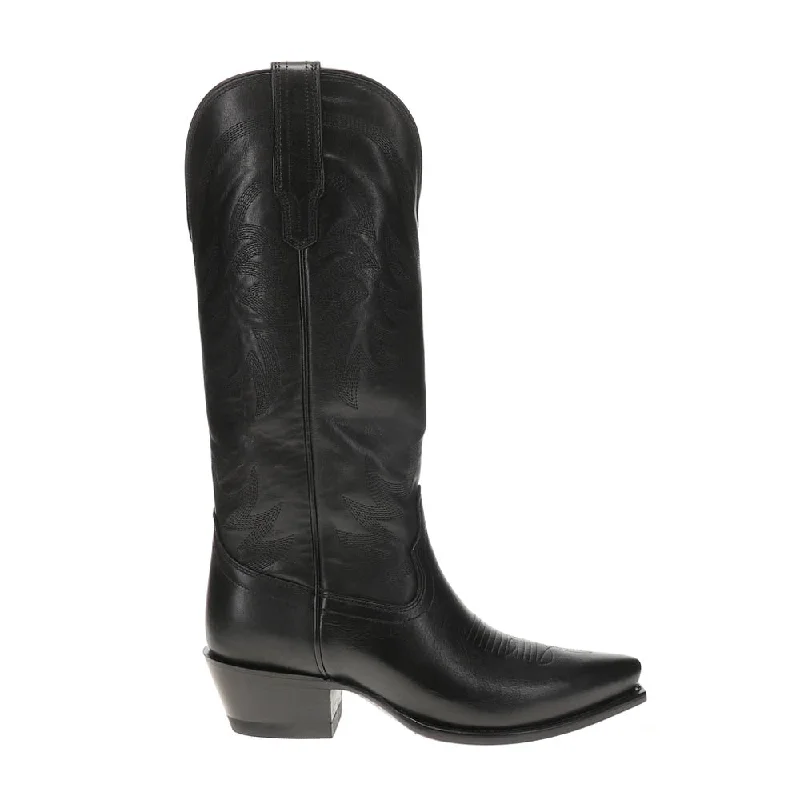 Men's genuine leather cowboy boots with a pointed toeAnnie Embroidered Snip Toe Pull On Cowboy Boots Men's genuine leather cowboy boots with a pointed toeAnnie Embroidered Snip Toe Pull On Cowboy Boots