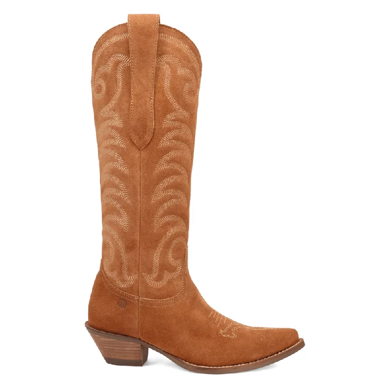 Men's cowboy boots with a rubber sole for tractionMovin' On Embroidered Snip Toe Cowboy Boots