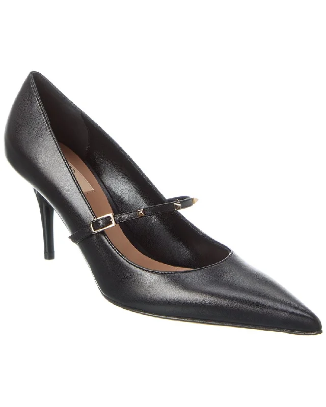 Women's burgundy stiletto heel pumps for a sophisticated appearanceValentino Rockstud 80 Leather Pump Women's burgundy stiletto heel pumps for a sophisticated appearanceValentino Rockstud 80 Leather Pump
