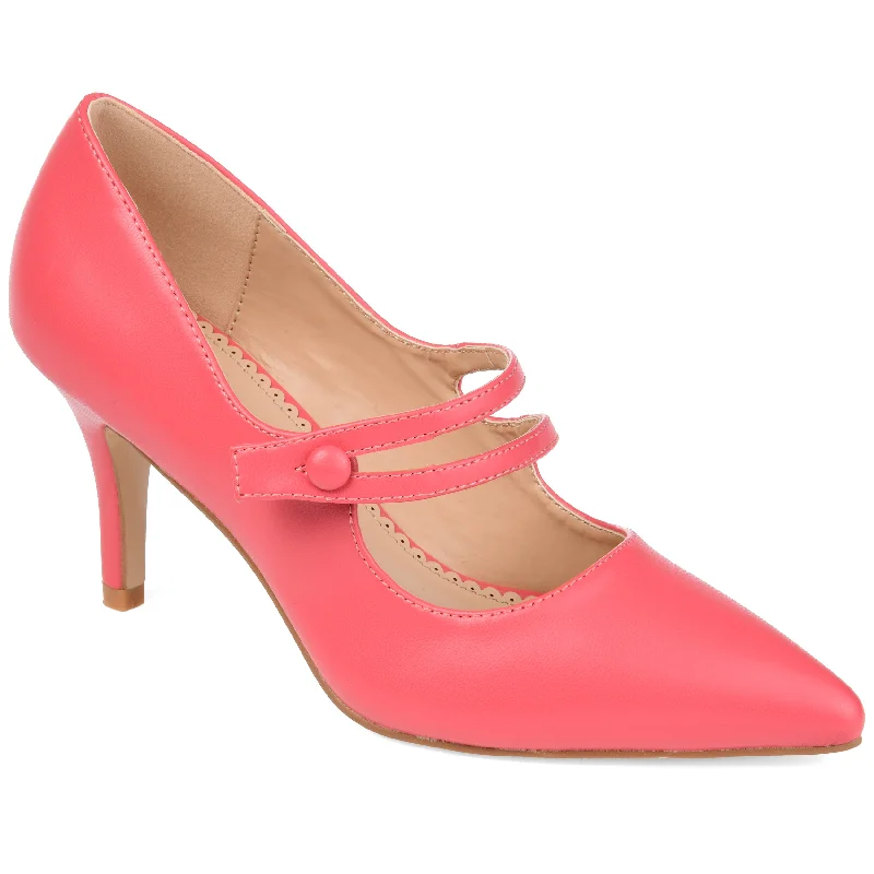 Women's wedding stiletto heel pumps with a pearl - encrusted strapJournee Collection Women's Sidney Pump Women's wedding stiletto heel pumps with a pearl - encrusted strapJournee Collection Women's Sidney Pump
