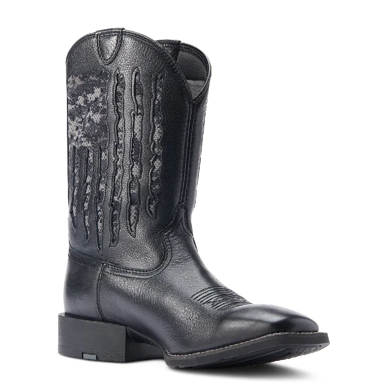 Men's cowboy boots with a leather sole for a classic lookSport My Country American Flag Cowboy Boots Men's cowboy boots with a leather sole for a classic lookSport My Country American Flag Cowboy Boots