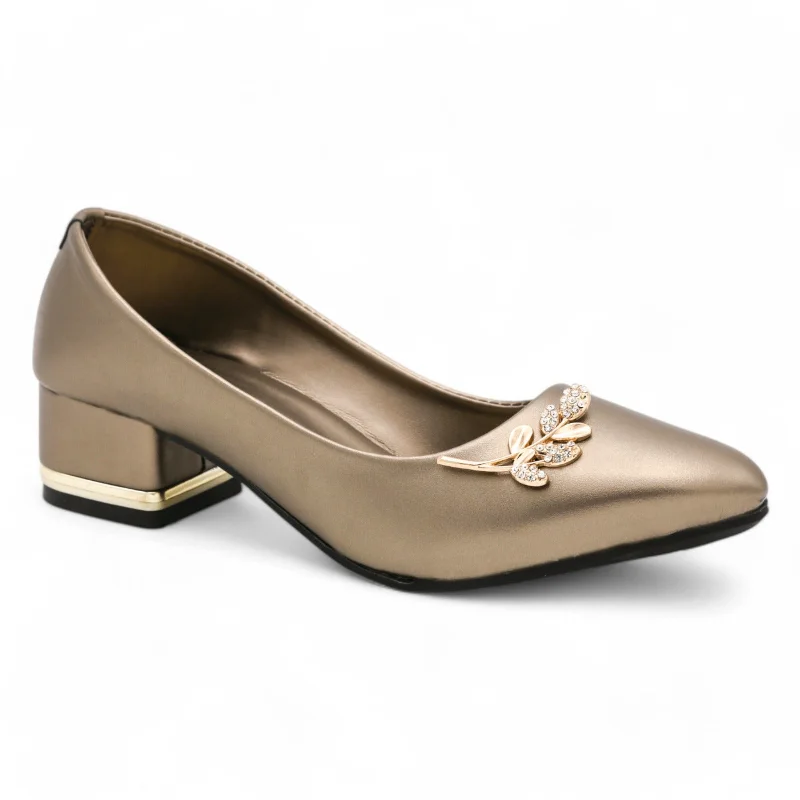 Women's genuine leather stiletto heel pumps with a soft finishM0358 block heel
