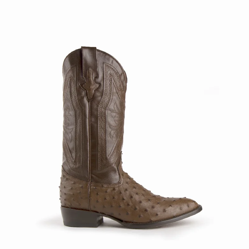 Men's cowboy boots with a distressed leather finishFerrini Mens Kango Leather Full Quill Ostrich R-Toe Colt Cowboy Boots Men's cowboy boots with a distressed leather finishFerrini Mens Kango Leather Full Quill Ostrich R-Toe Colt Cowboy Boots