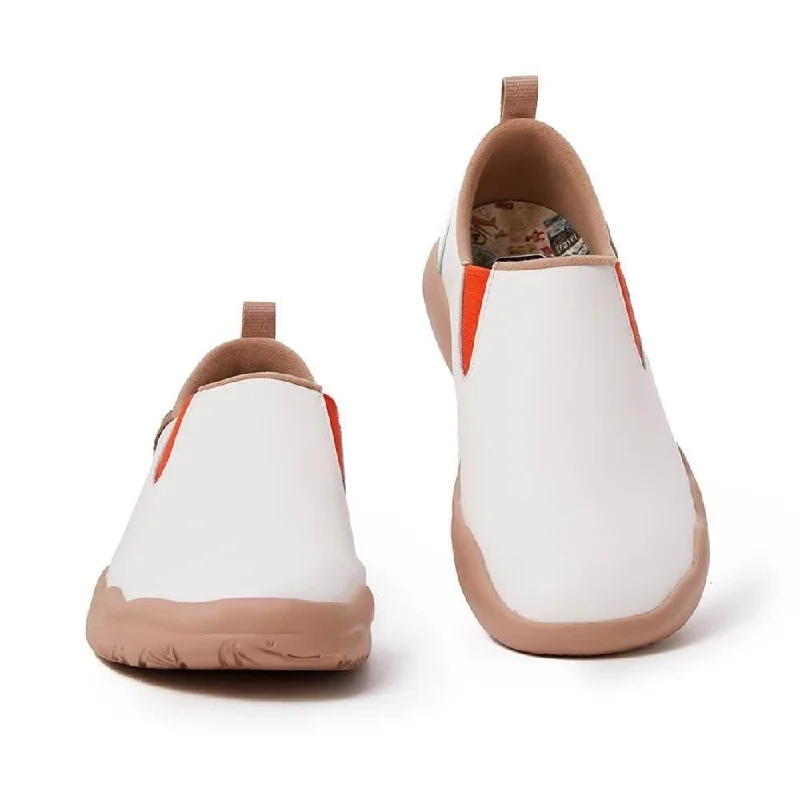 Men's loafers with a perforated leather upper for ventilationCuenca White Split Leather Men Men's loafers with a perforated leather upper for ventilationCuenca White Split Leather Men