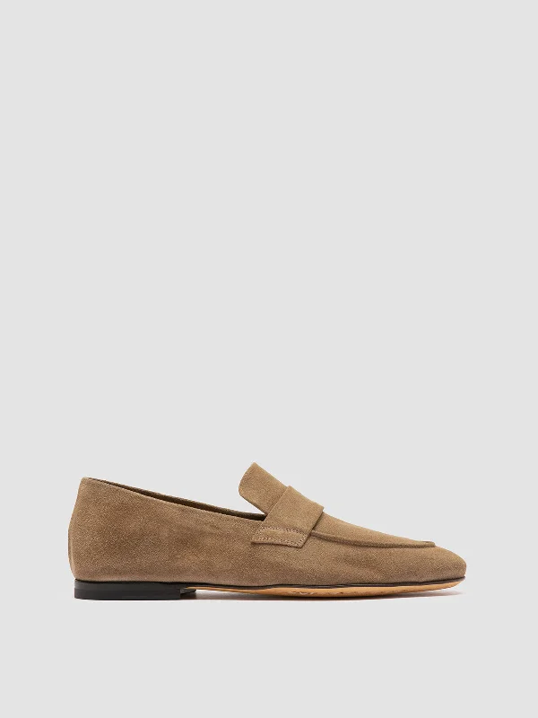 Suede men's loafers for a soft and luxurious feelAIRTO 001 - Brown Suede Loafers