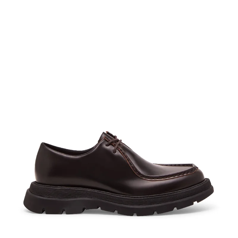 Men's leather loafers with a penny slotReice Casual Shoe BROWN LEATHER