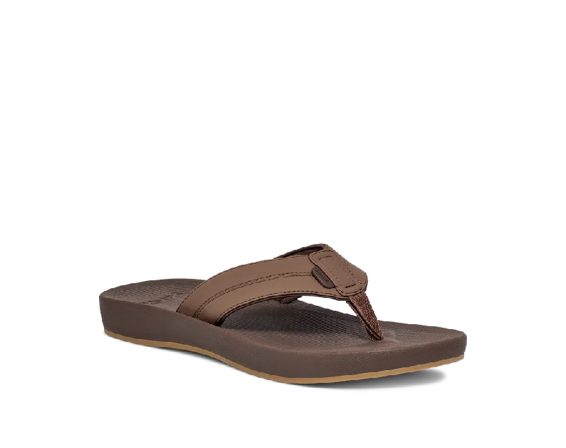 Men's sandals with a removable insole for cleaningMen's sandals with a removable insole for cleaningSanuk Mens Cosmic Coast Sandals - Brown