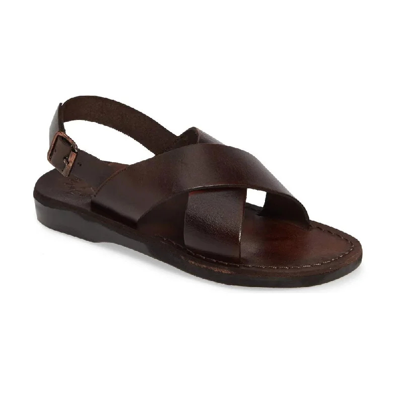 Men's sandals with a padded heelMen's sandals with a padded heelElan Buckle - Leather Thick Strap Sandal | Brown Men's sandals with a padded heelMen's sandals with a padded heelElan Buckle - Leather Thick Strap Sandal | Brown