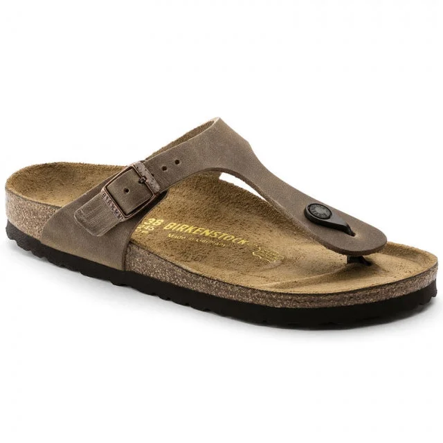 Men's sandals in a neutral color like black or brownGizeh Oiled Leather - Regular