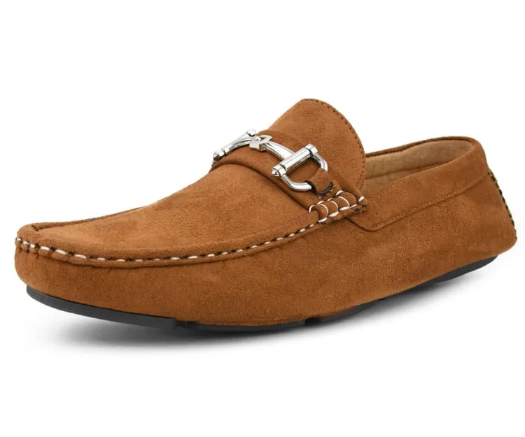 Suede men's loafers for a soft and luxurious feelWalken Cognac