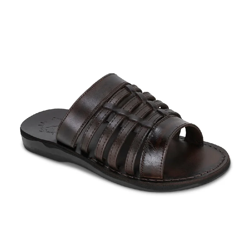 Flip - flop style men's sandals for beach wearFlip - flop style men's sandals for beach wearAdam - Caged Leather Slide Sandal | Brown Flip - flop style men's sandals for beach wearFlip - flop style men's sandals for beach wearAdam - Caged Leather Slide Sandal | Brown