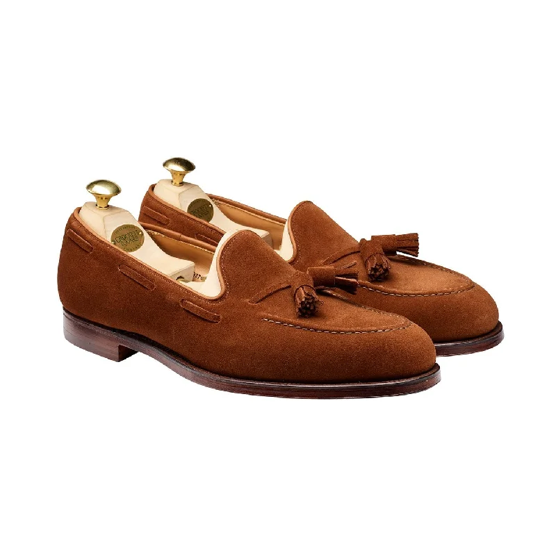 Men's loafers with a smooth leather finishCavendish Polo Brown Calf Suede