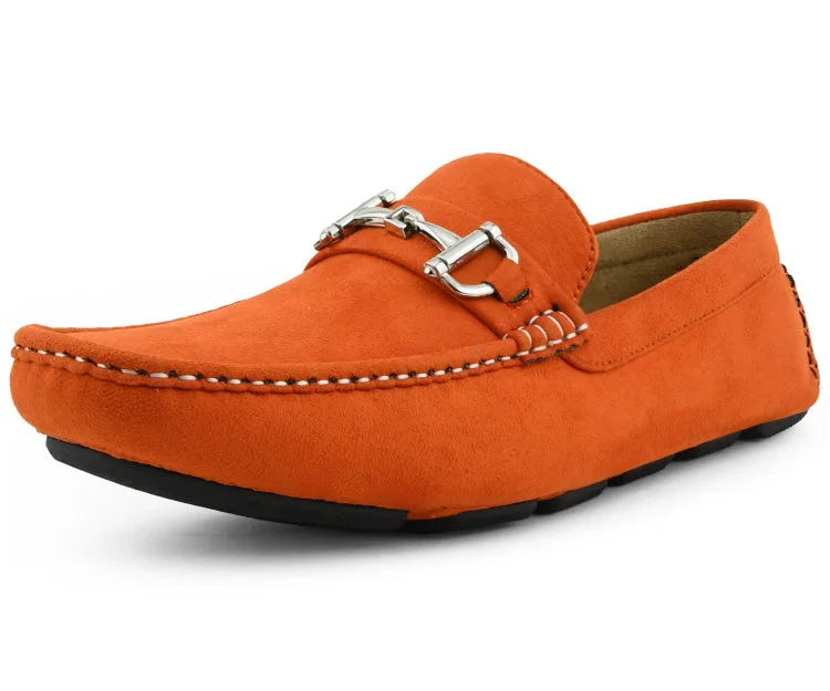Men's loafers with a stretchy side panel for a better fitWalken Orange