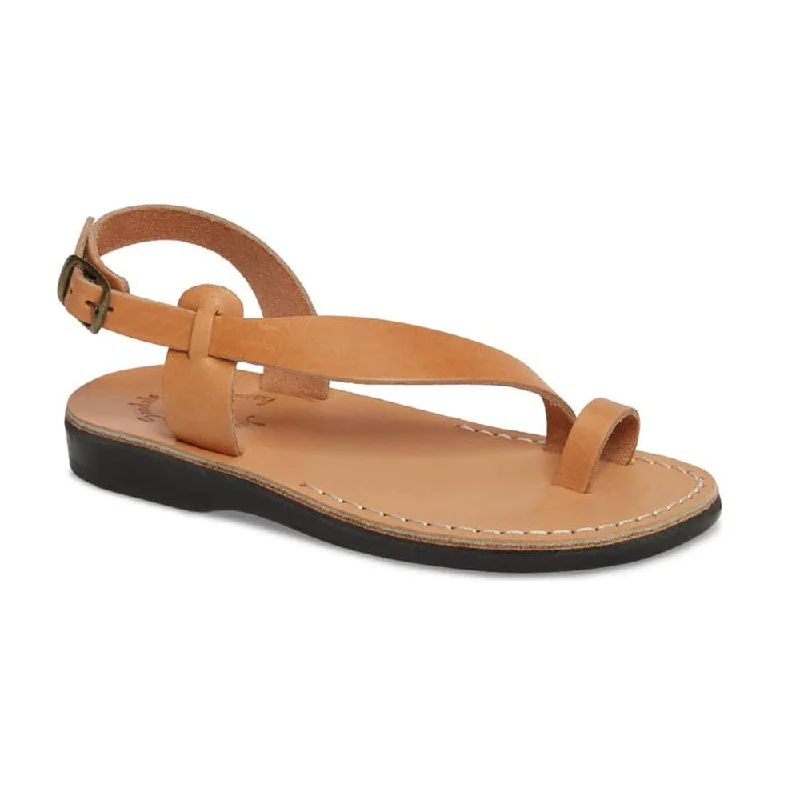 Men's sandals with a buckle closureMia - Leather Backstrap Sandal | Tan