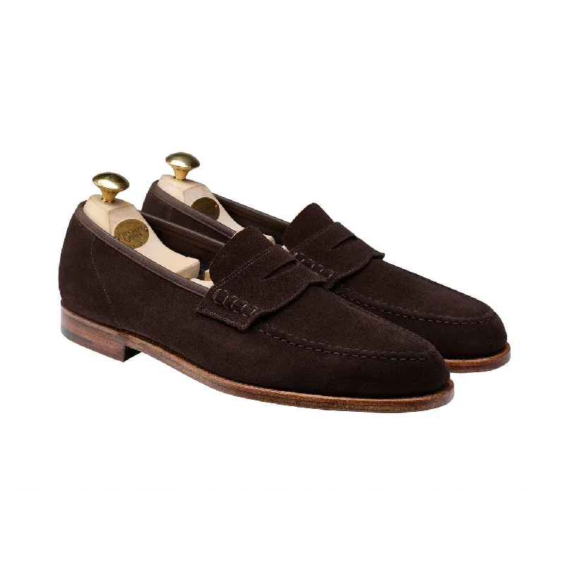 Men's loafers with a leather lining for comfortSeaton Dark Oak Suede