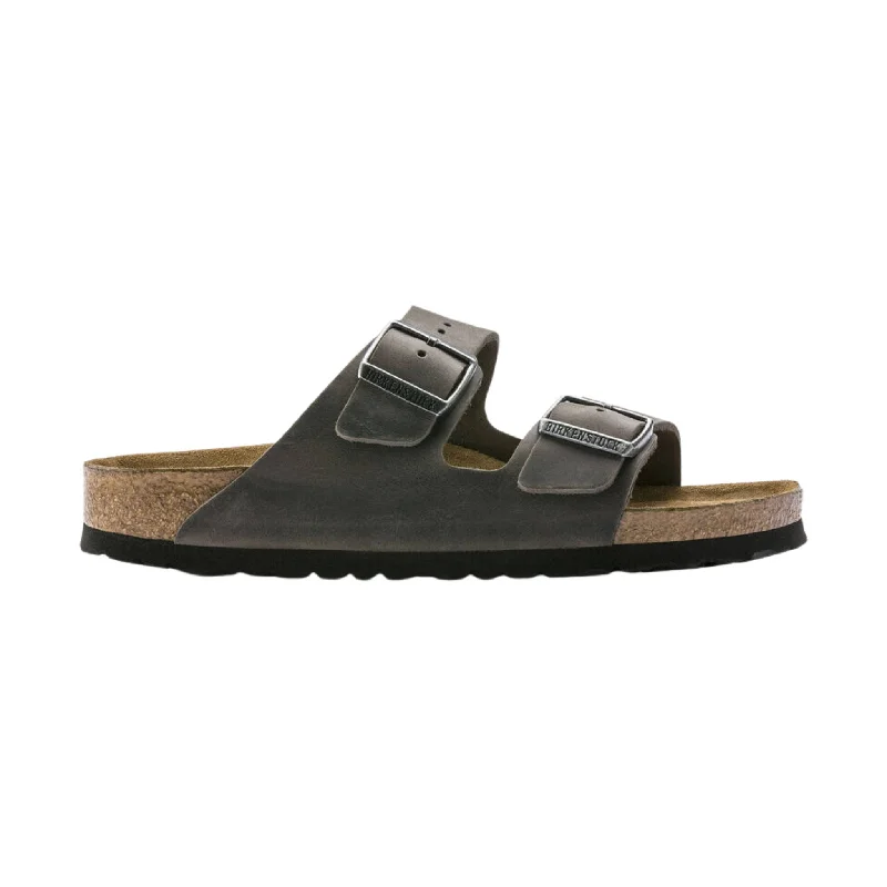 Men's sandals with a buckle closureMen's sandals with a buckle closureBrikenstock Arizona Soft Footbed Sandal - Oiled Leather Iron