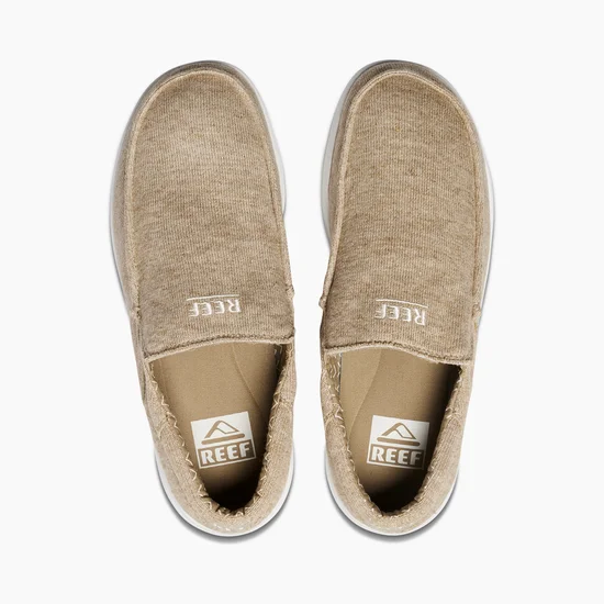 Men's sandals with a decorative buckle or charmReef Cushion Coast Slip On - Grey/ White Men's sandals with a decorative buckle or charmReef Cushion Coast Slip On - Grey/ White