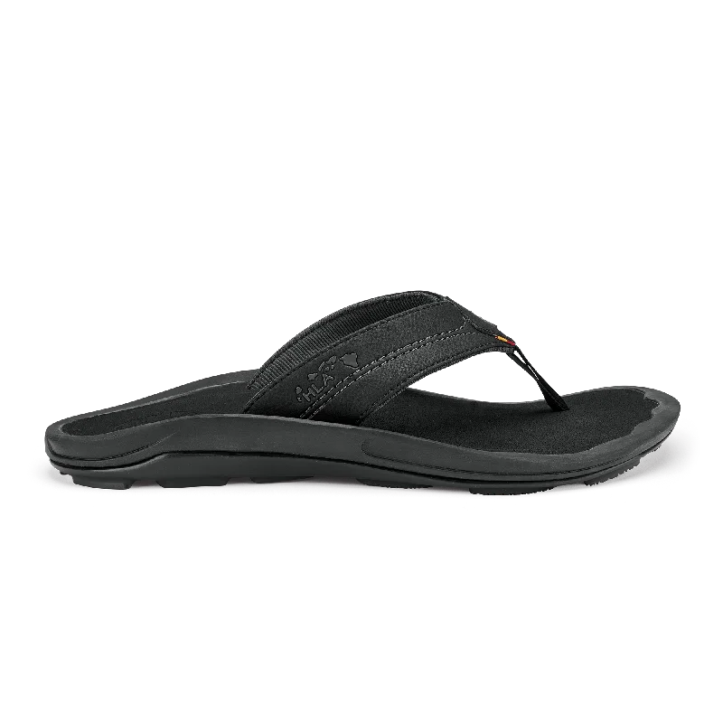 Men's sandals with a wide strap for supportKīpī - Black