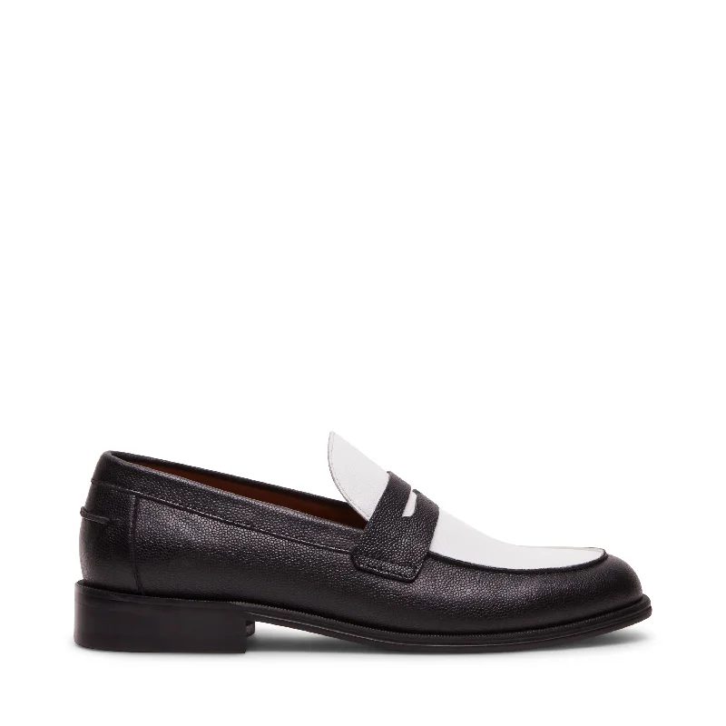Men's loafers with a rubber sole for durabilityLincoln Casual Shoe BLACK/WHTE