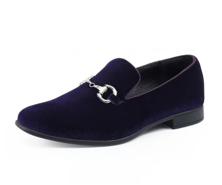 Men's loafers with a stretchy side panel for a better fitBrad Purple