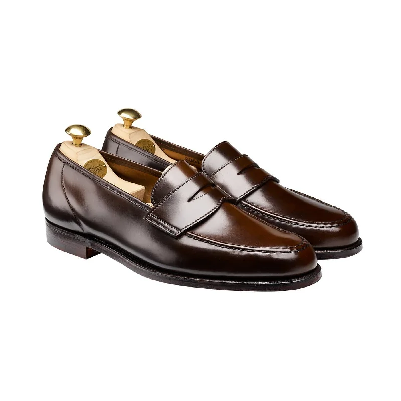 Men's loafers with a low - heeled designHarvard Dark Brown Cordovan