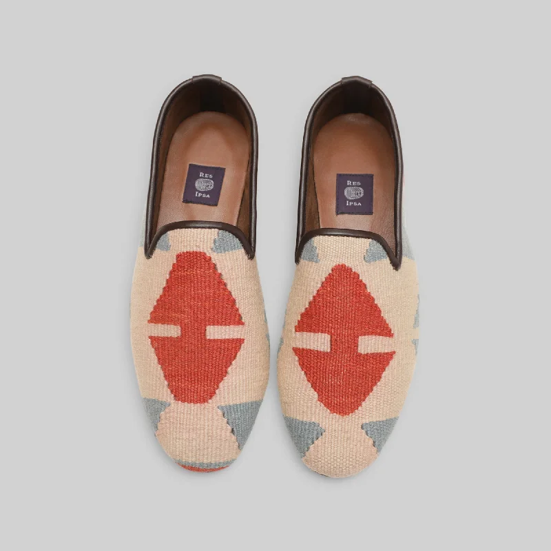 Men's loafers with a leather lacing systemMen's Kilim Loafer Size 9