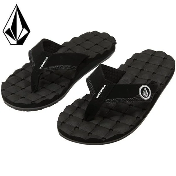 Men's sandals with a stretchy strap for a better fitMen's sandals with a stretchy strap for a better fitVolcom Recliner Men's Sandal - Black White Men's sandals with a stretchy strap for a better fitMen's sandals with a stretchy strap for a better fitVolcom Recliner Men's Sandal - Black White