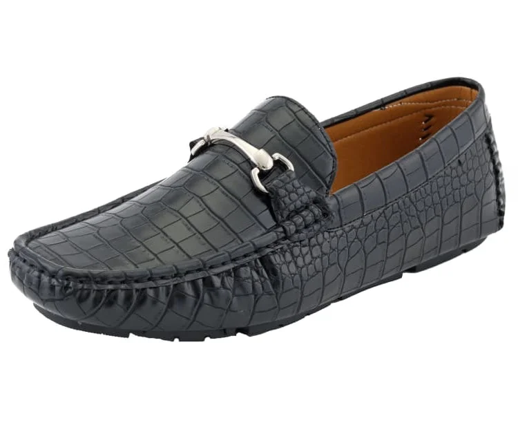Men's loafers with a low - heeled designTitus Black