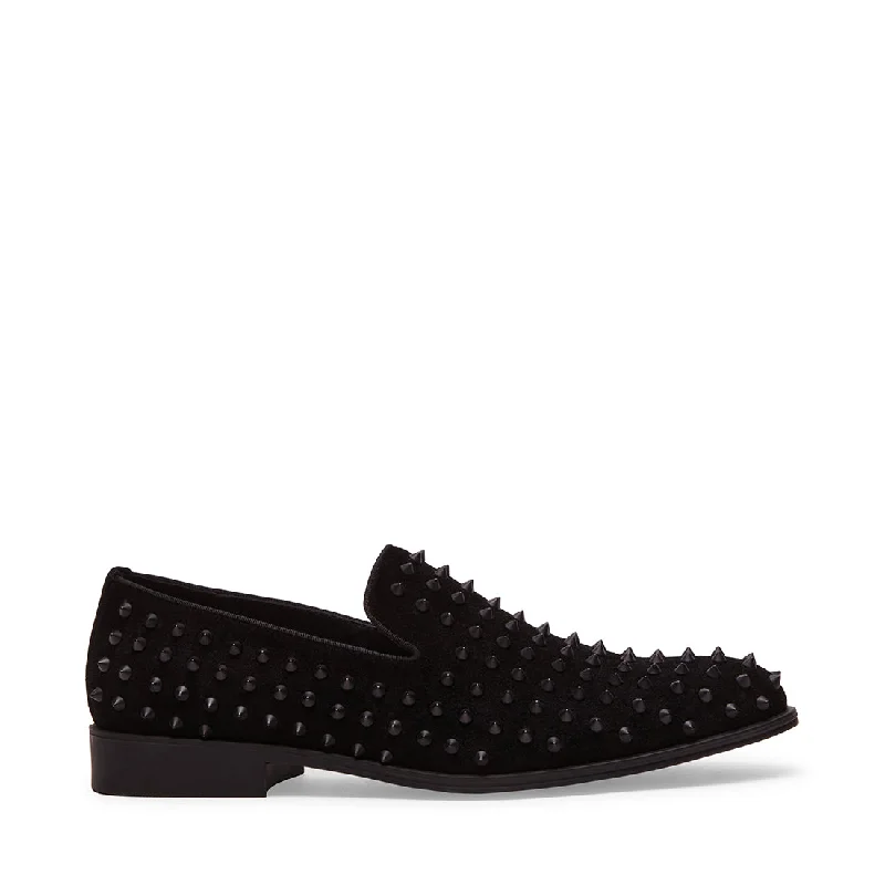 Men's loafers with a decorative buckleBentram Casual Shoe BLACK SUEDE