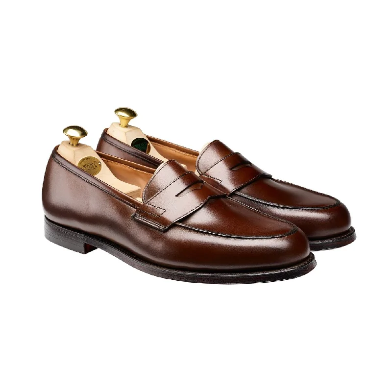 Men's loafers with a cushioned footbedGrantham 2 Dark Brown Burnished Calf