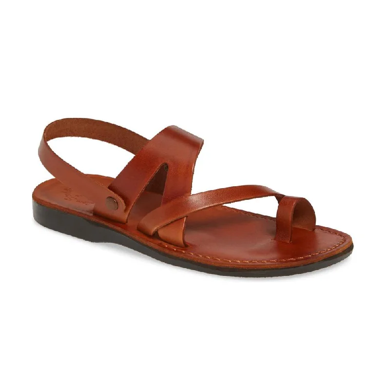 Men's sandals with a decorative buckle or charmBenjamin - Leather Slingback Sandal | Honey Men's sandals with a decorative buckle or charmBenjamin - Leather Slingback Sandal | Honey