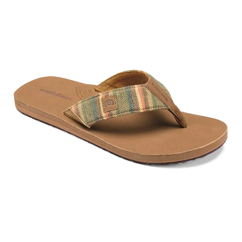 Men's sandals with a perforated leather upper for ventilationZarape™