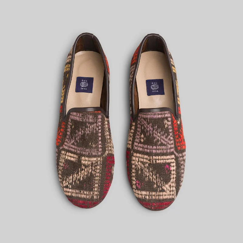 Men's loafers with a smooth leather finishMen's Kilim Loafer Size 12