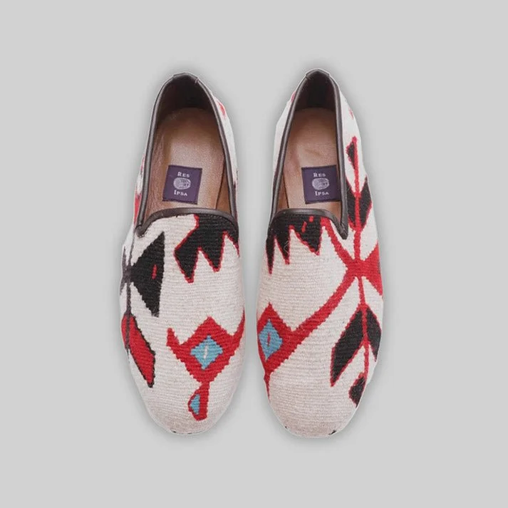 Men's loafers with a rubber sole for durabilityMen's Kilim Loafer Size 8