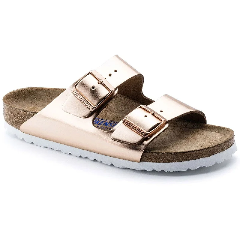 Men's sandals with a toe post designArizona Soft Footbed Natural Leather - Narrow