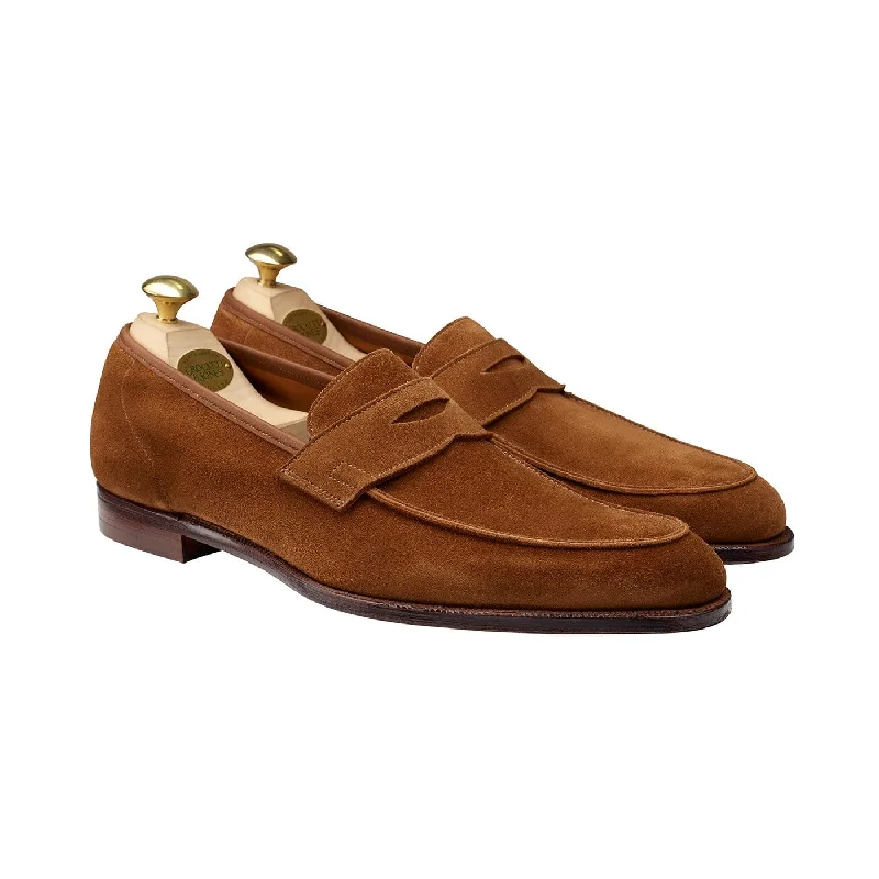 Men's loafers with a stretchy side panel for a better fitCadogan Tobacco Calf Suede