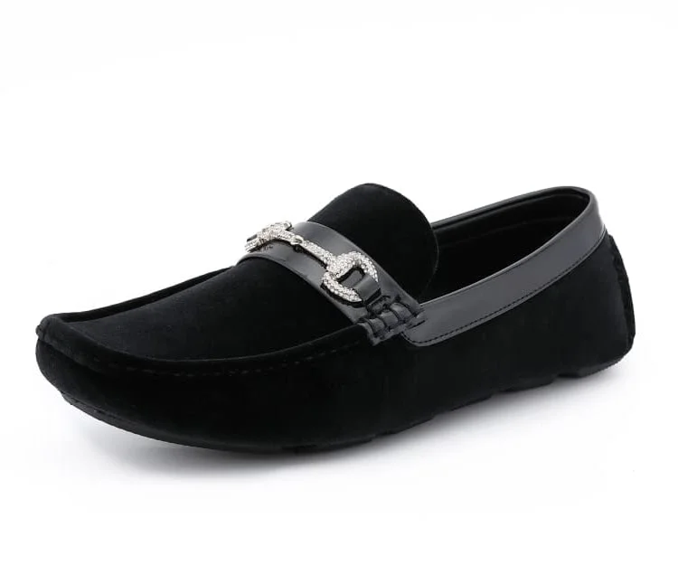 Men's loafers with a leather lining for comfortBling Black