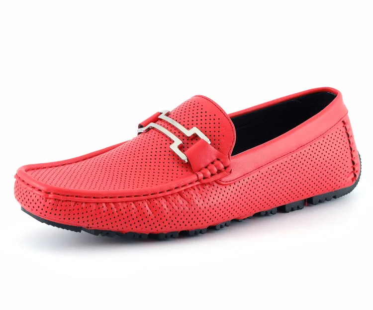 Suede men's loafers for a soft and luxurious feelHarry2 Red