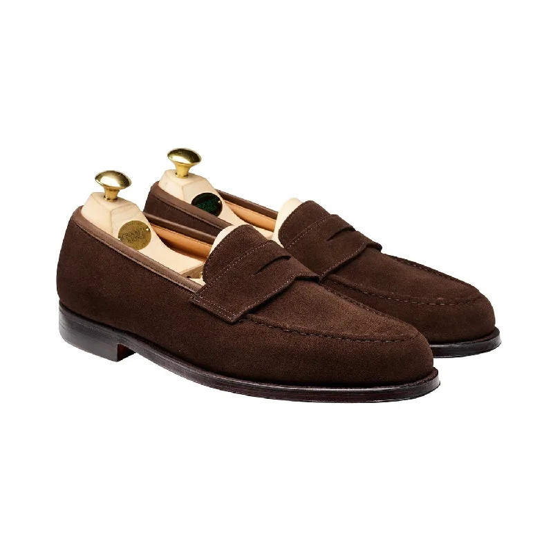 Men's loafers with a cushioned footbedBoston Dark Brown Suede