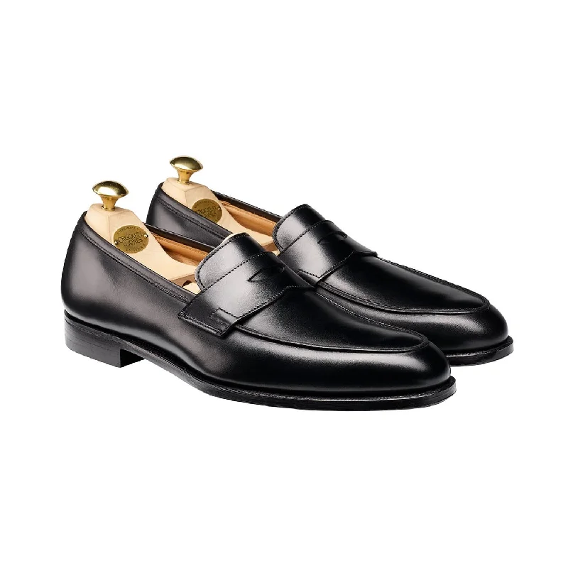 Men's loafers with a cushioned footbedCrawford Black Calf
