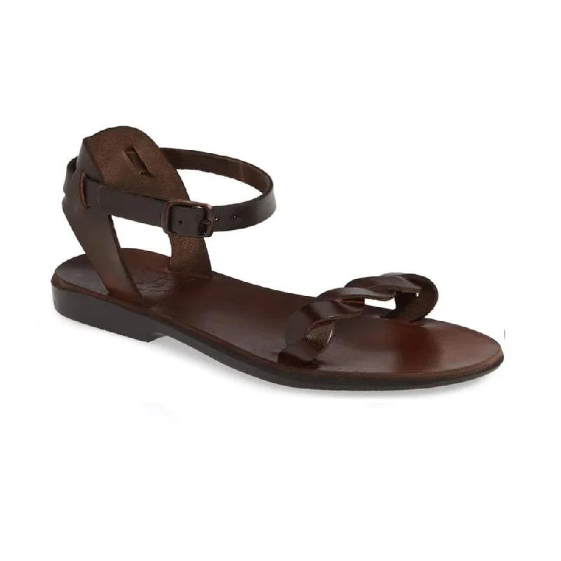 Men's sandals with a stretchy strap for a better fitArden - Leather Ankle Strap Sandal | Brown Men's sandals with a stretchy strap for a better fitArden - Leather Ankle Strap Sandal | Brown