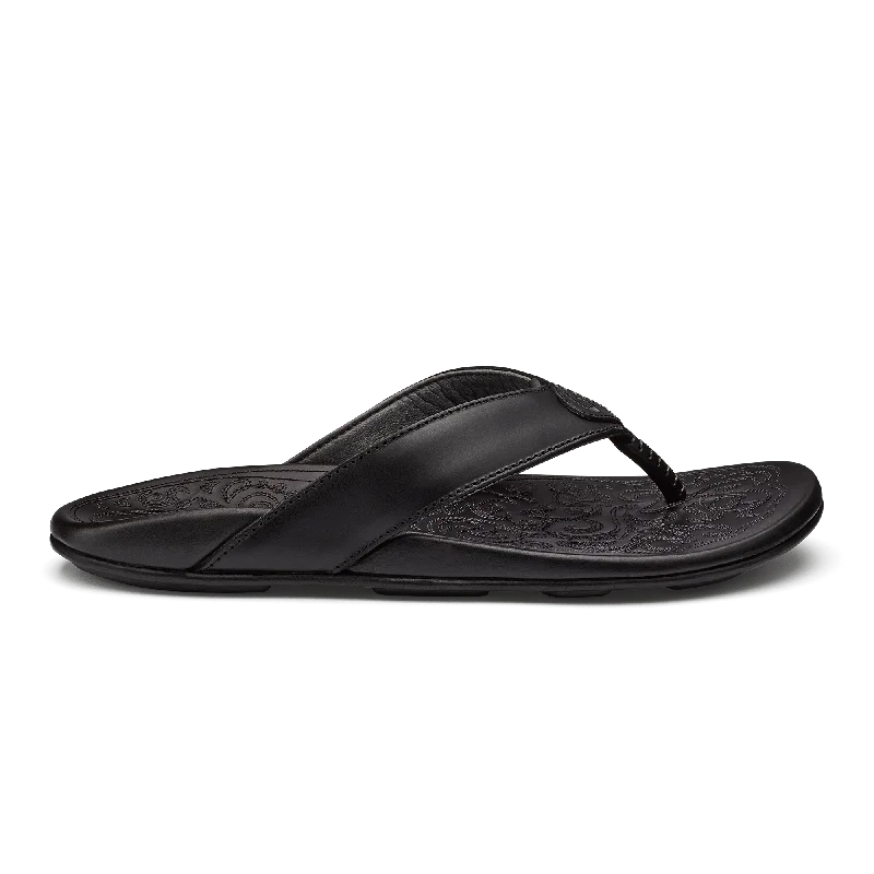 Men's sandals with a contrast stitching detailMekila - Black