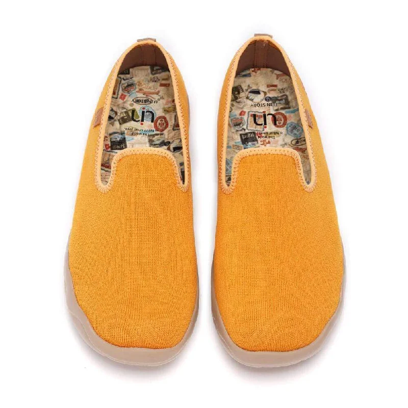 Men's loafers with a perforated leather upper for ventilationBarcelona Knitted Orange
