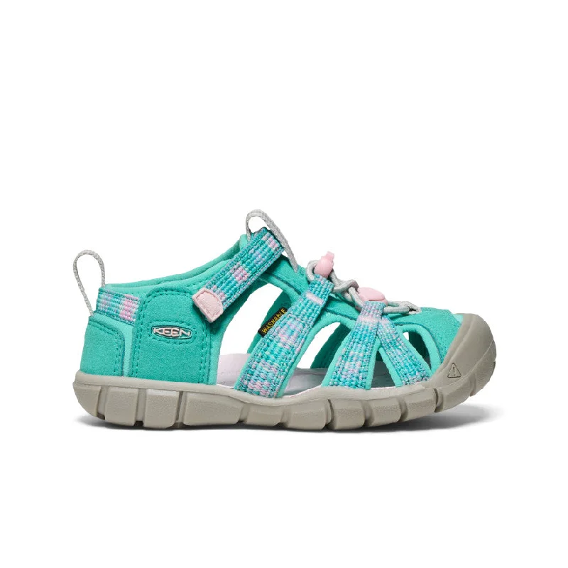 Men's sandals with a pointed toe for a stylish lookLittle Kids' Seacamp II CNX | Bright Aqua/Giggle Pink Men's sandals with a pointed toe for a stylish lookLittle Kids' Seacamp II CNX | Bright Aqua/Giggle Pink